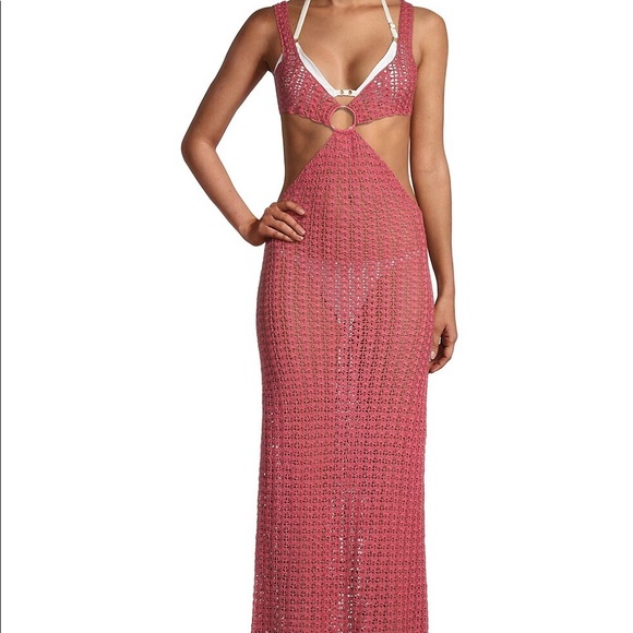 NWT Cult Gaia Tyra Cutout Crochet Midi Dress Swim Cover Up Sz Medium Jaipur $489 - Picture 9 of 9